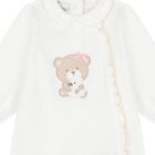 Baby Girls Ivory Teddy Bear Babygrow, 1, hi-res