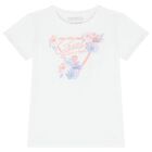 Girls White Logo T-Shirt, 1, hi-res