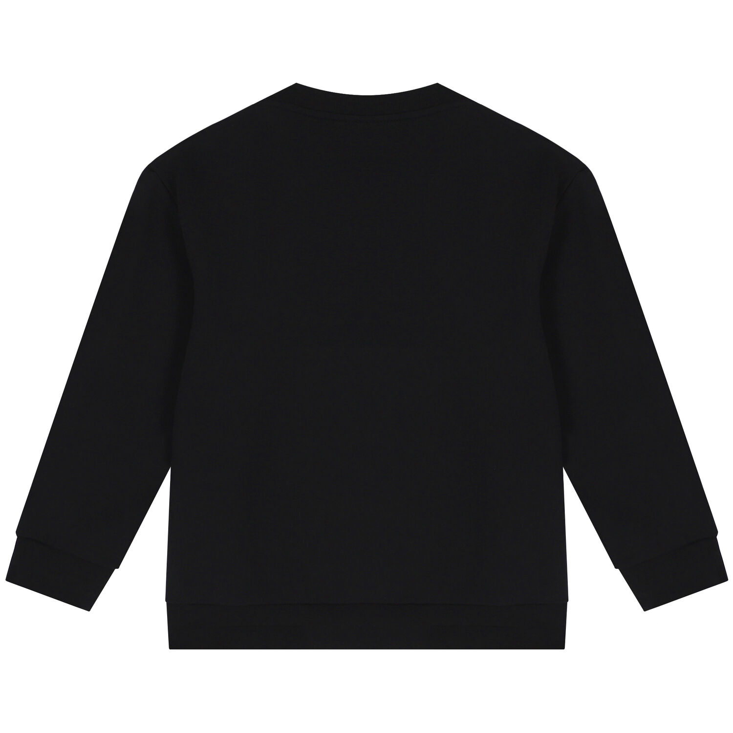 سويت شيرت بالشعار باللون الاسود والفضى, 1, hi-res