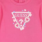 Baby Girls Pink Logo Heart Dress Set, 1, hi-res