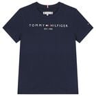 Boys Navy Blue Logo T-Shirt, 2, hi-res
