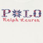 Girls White Logo Long Sleeve Top, 1, hi-res