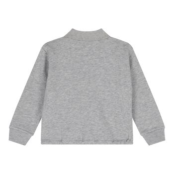 Baby Boys Grey Web Striped Sweatshirt 