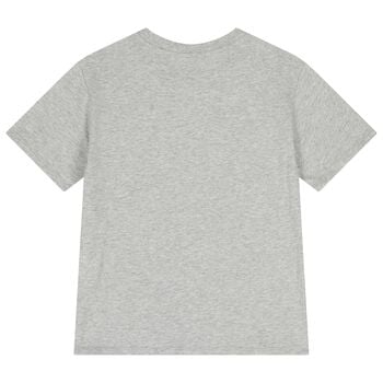 Boys Grey Bug logo T-Shirt