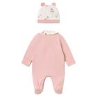 Baby Girls White & Pink Balloon Babygrow Gift Set, 3, hi-res