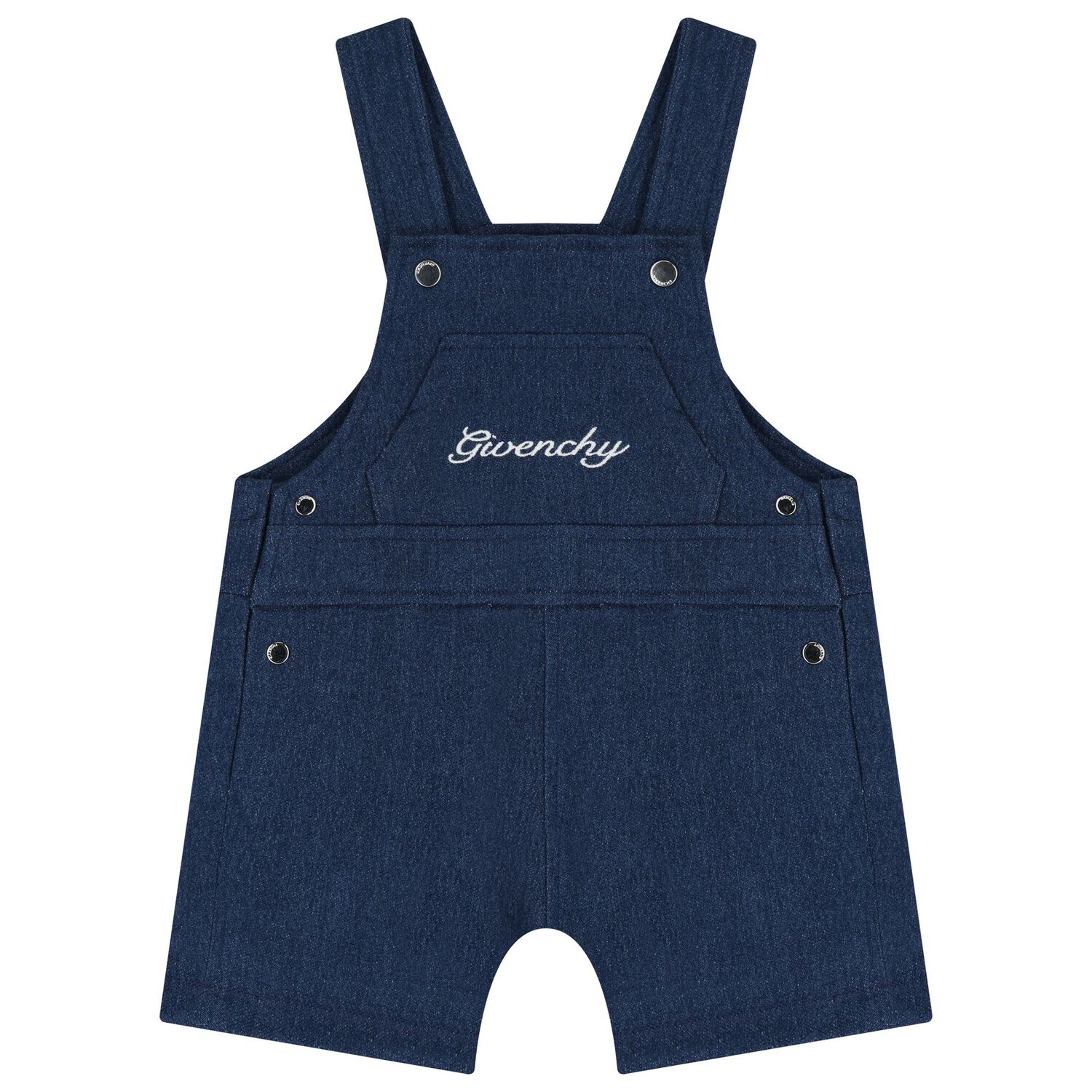 طقم دونجرى اطفال باللون الابيض والازرق , 1, hi-res