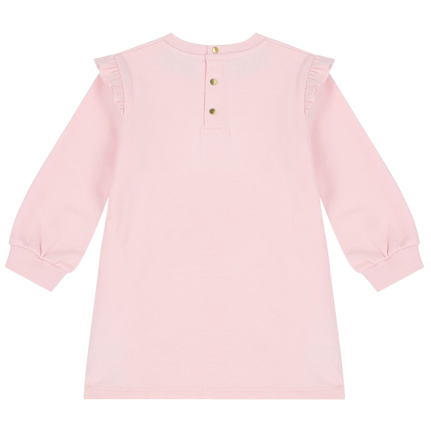 Younger Girls Ivory Teddy Logo Dress, 1, hi-res image number null