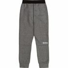 Boys Grey Logo Joggers, 1, hi-res