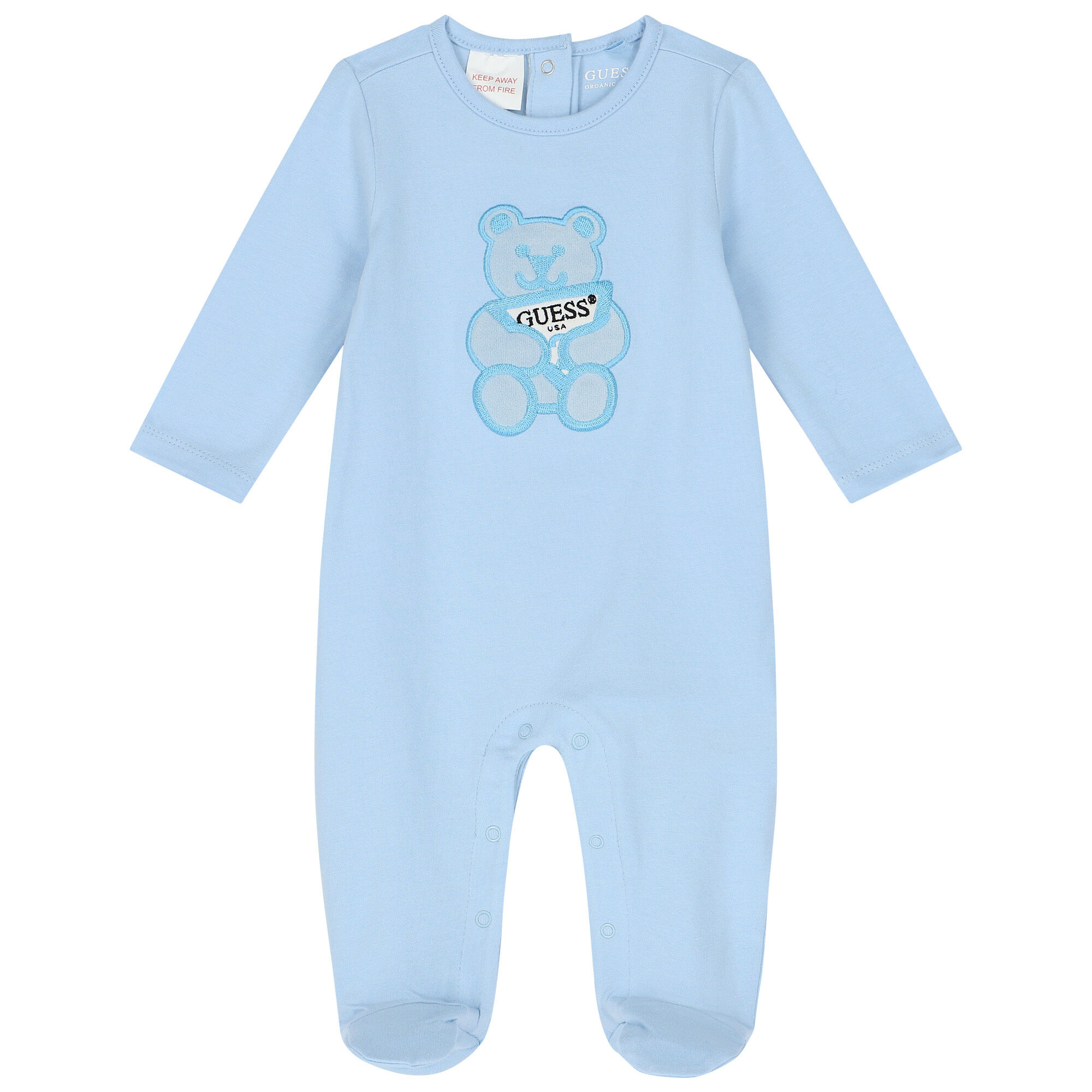 Guess Baby Boys Blue Teddy Bear Babygrow Junior Couture UAE