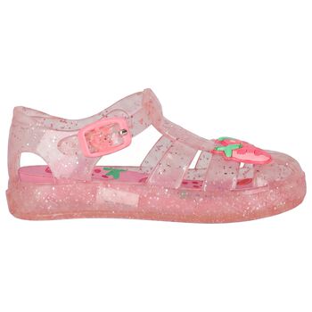 Younger Girls Pink Jelly Sandals