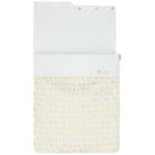 مدس بالشعار باللون الأبيض والذهبي, 1, hi-res