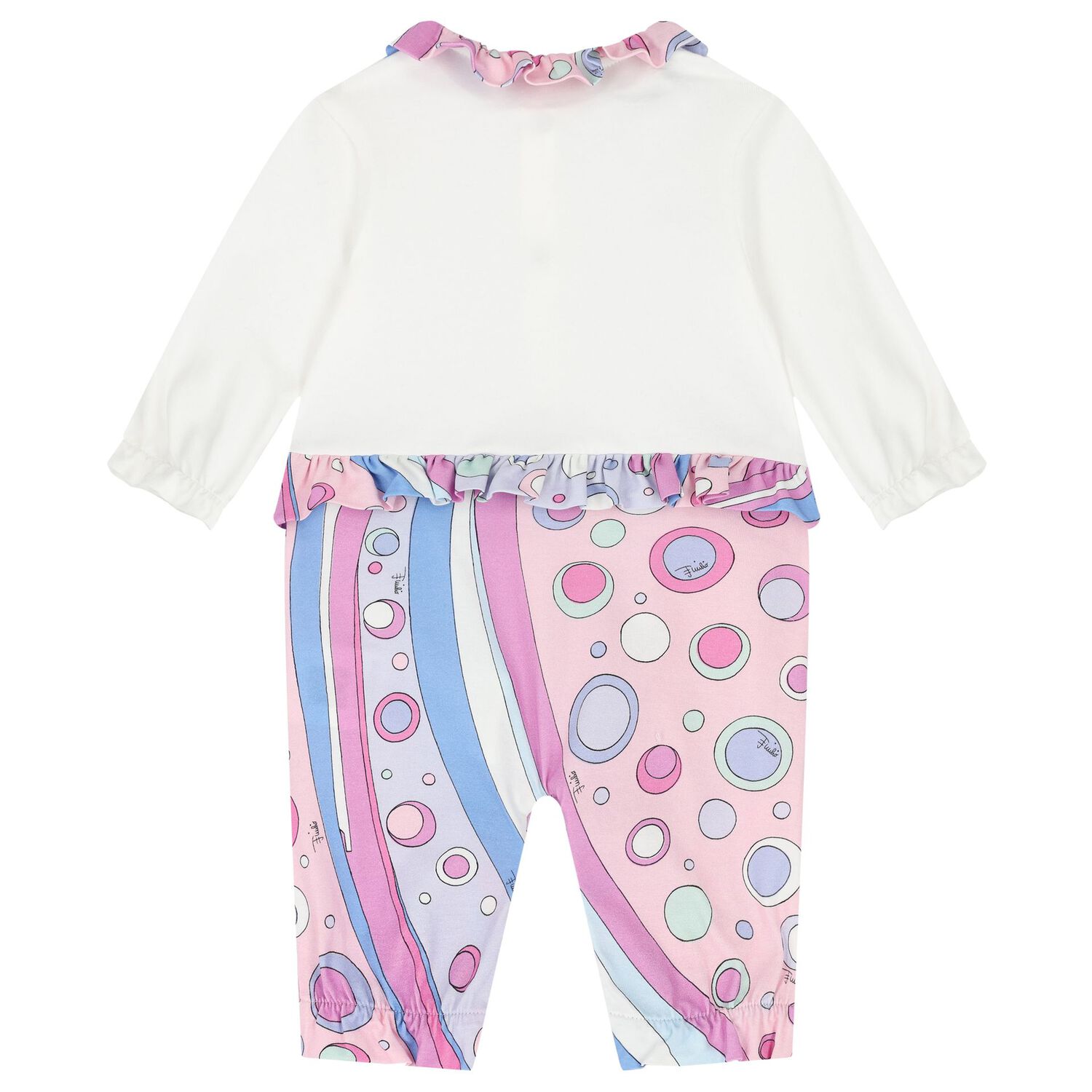 Girls White & Pink Fontane Babygrow Gift Set, 2, hi-res