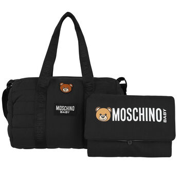 Black Teddy Logo Changing Bag