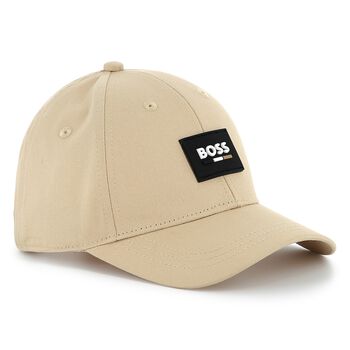 Boys Beige Logo Cap