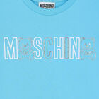 تيشيرت بالشعار باللون الأزرق, 1, hi-res