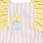 مايوه للبنات بتصميم الآيس كريم باللون الأبيض والأصفر والوردي, 2, hi-res