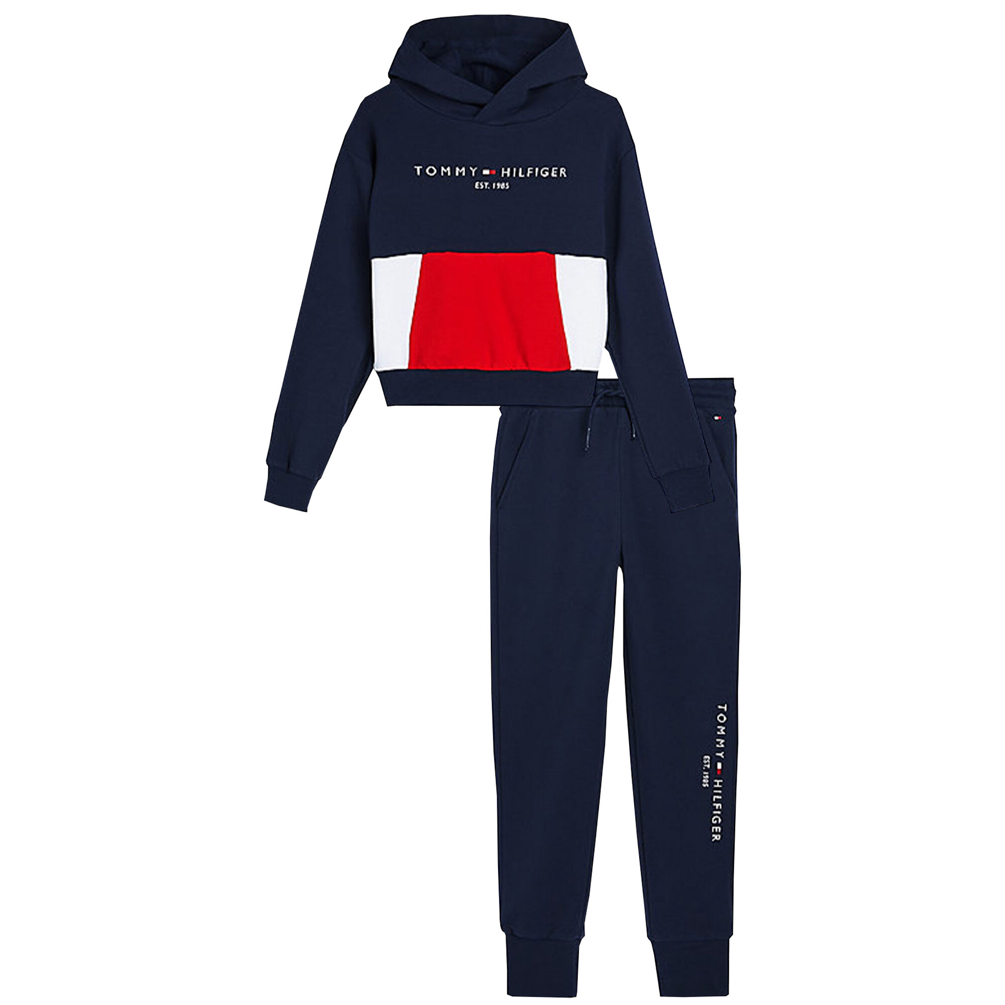 Tommy Hilfiger Girls Navy Logo Tracksuit Junior Couture UAE