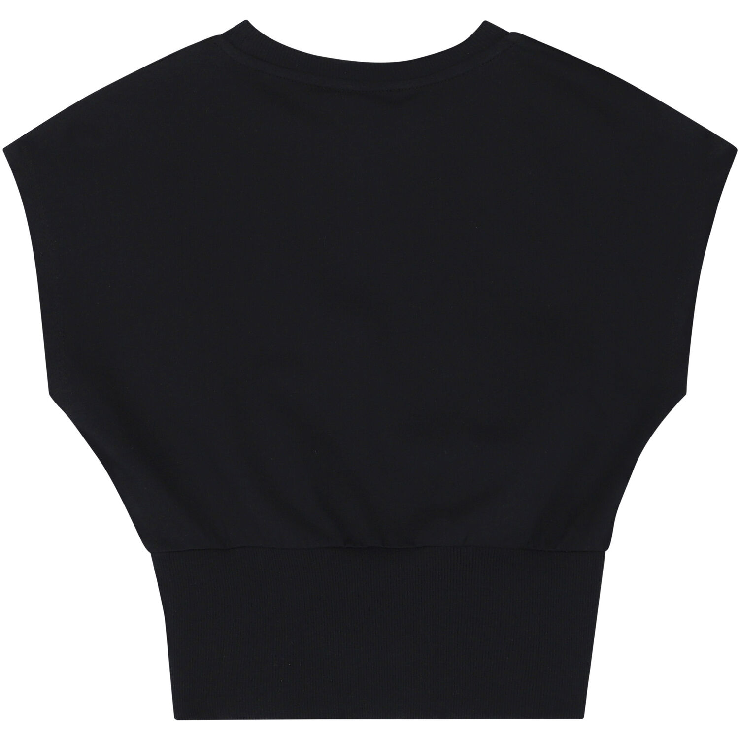 تيشيرت بالشعار باللون الاسود للبنات , 1, hi-res