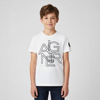 Boys White Logo T-Shirt