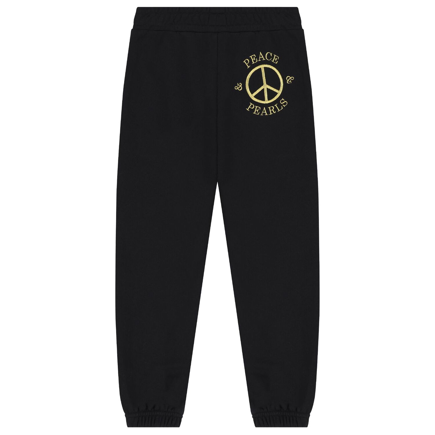 Girls Black Logo Joggers, 1, hi-res image number null