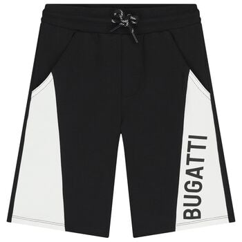 Boys Black Logo Shorts