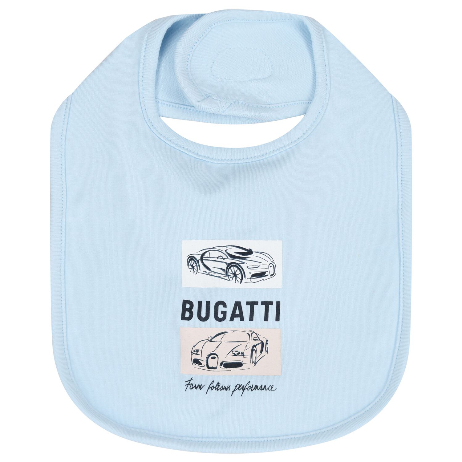 Baby Boys Blue Logo Bib, 2, hi-res