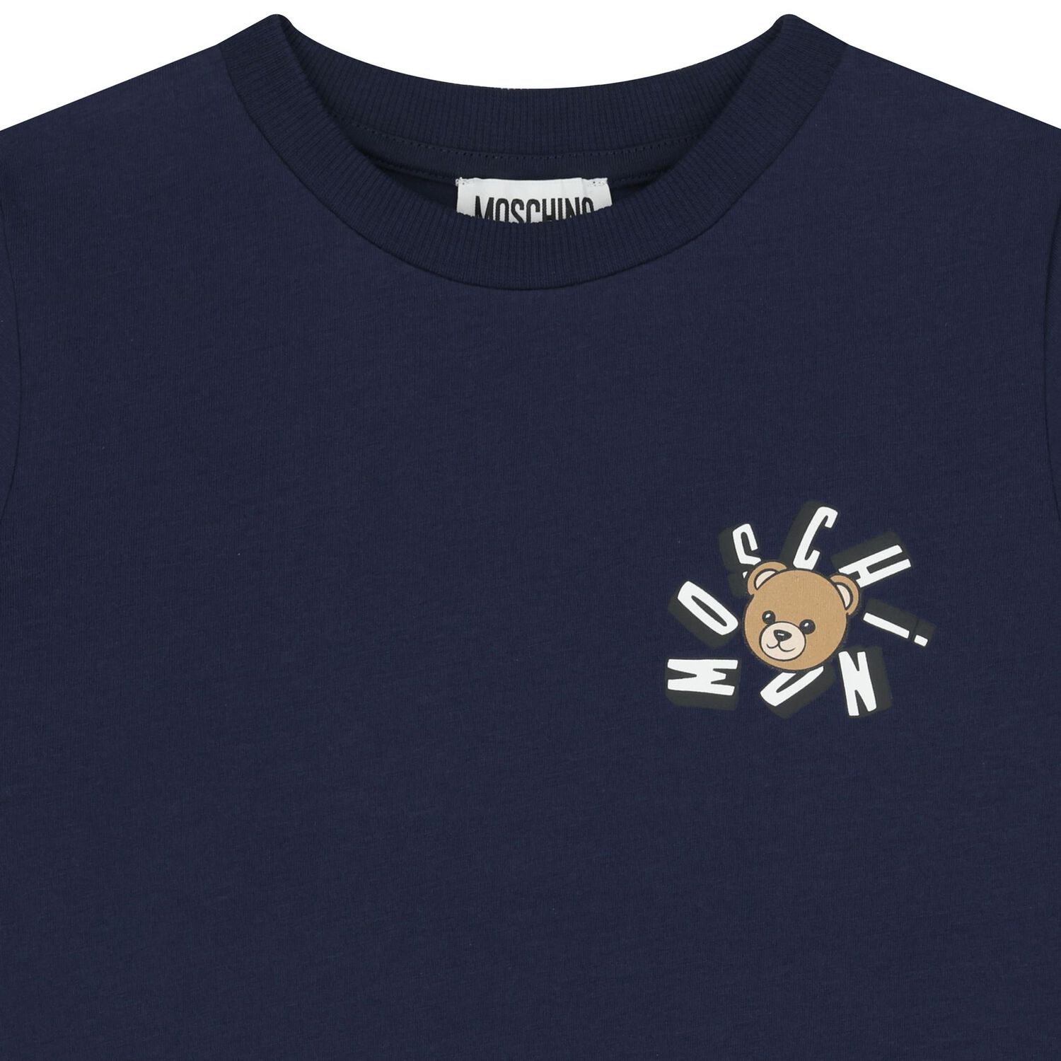 Navy Blue Teddy Bear Logo T-Shirt, 3, hi-res