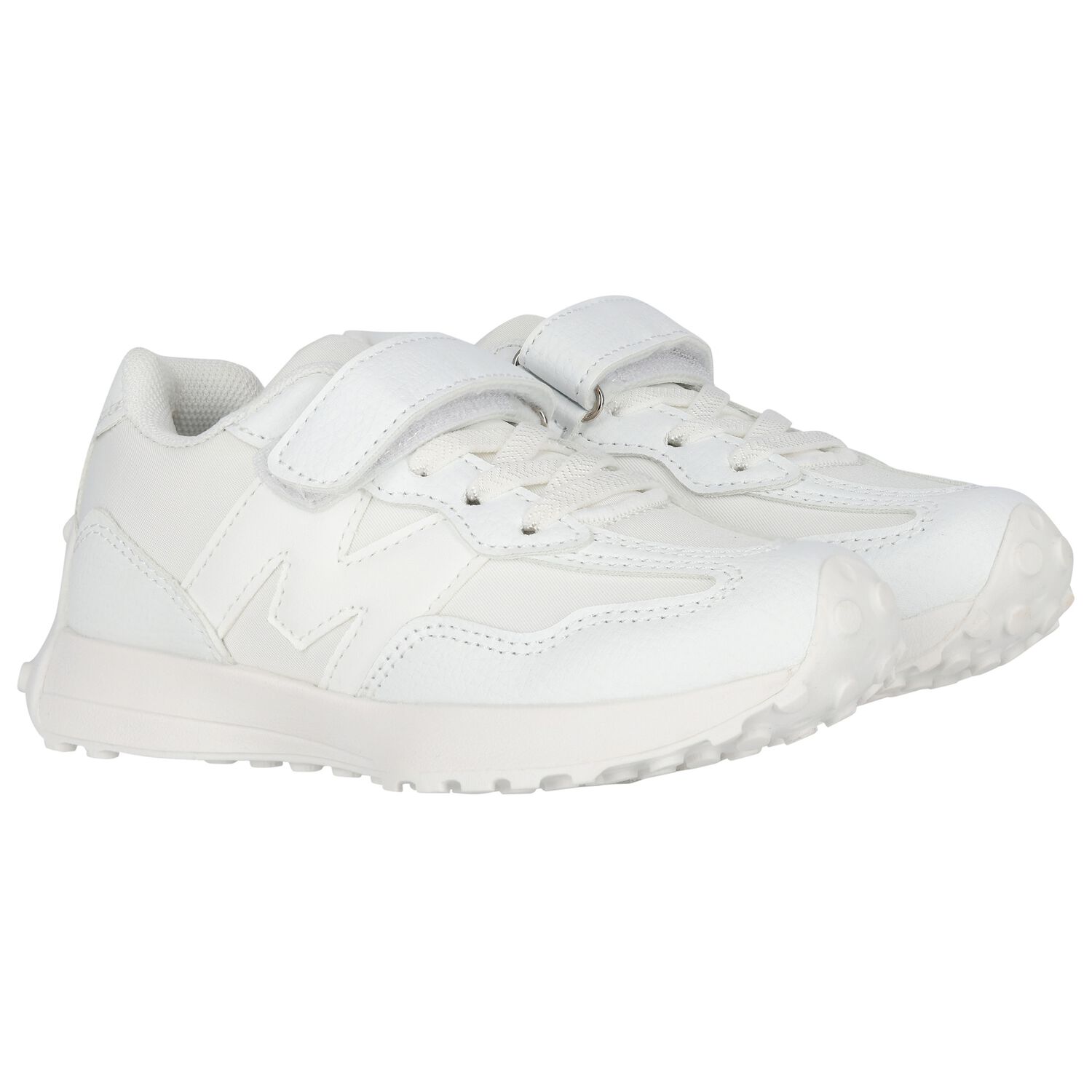 Boys White Logo Trainers, 1, hi-res image number null