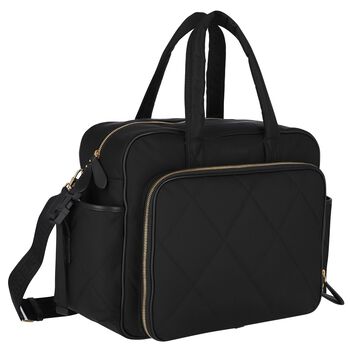 Black Logo Baby Changing Bag