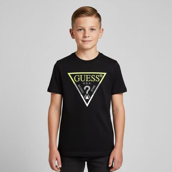 Boys Black Logo T-Shirt