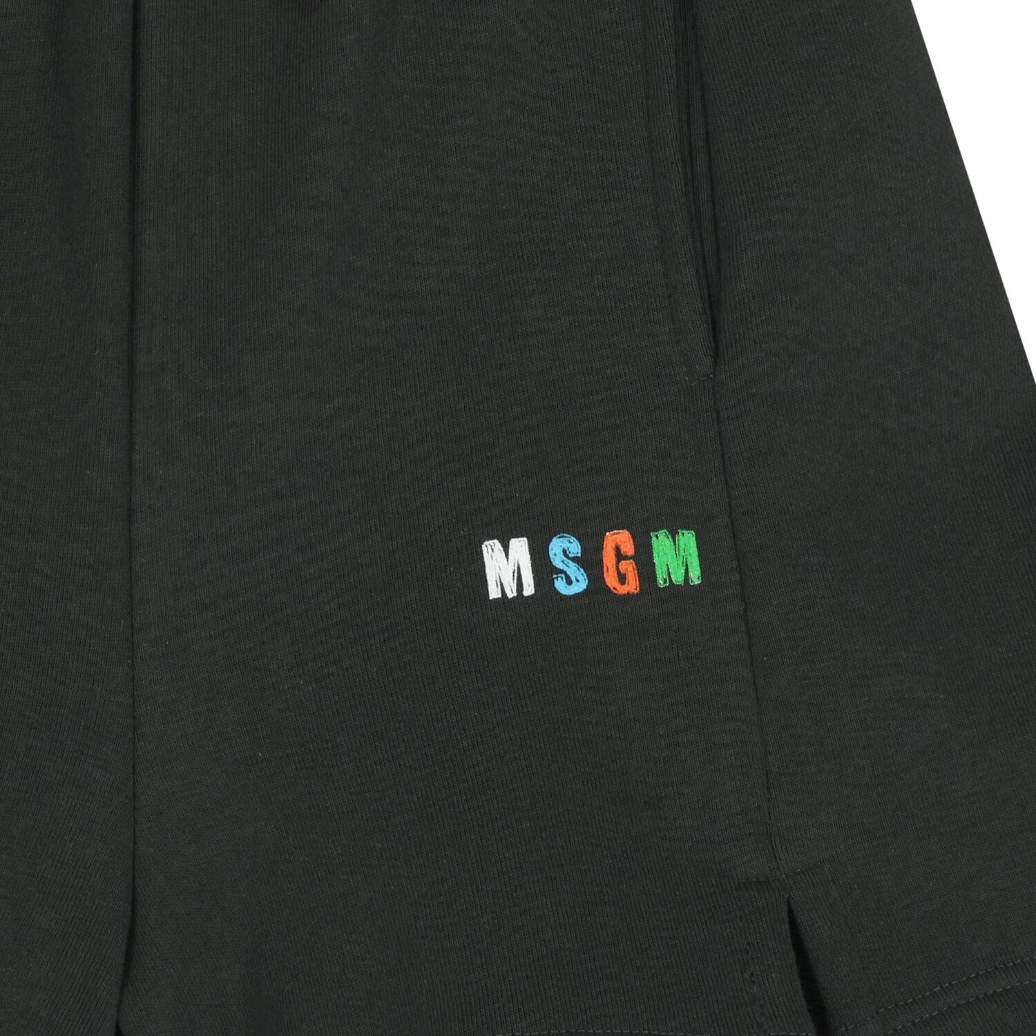 Boys Black Logo Shorts, 1, hi-res