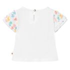 طقم تنورة تول بقلوب بيضاء للبنات, 1, hi-res