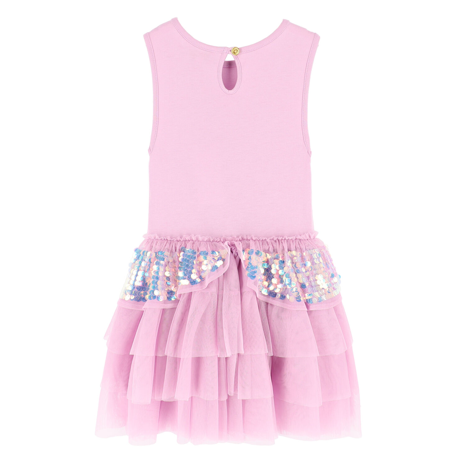 Girls Lilac Tulle & Sequin Dress, 3, hi-res image number null