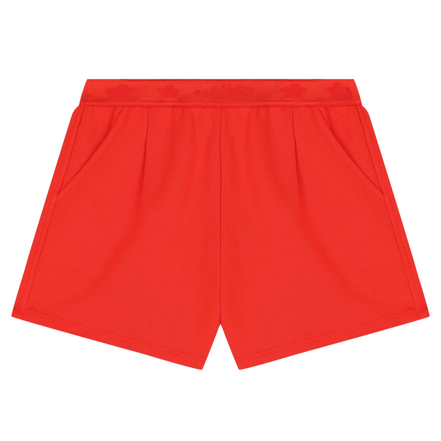 Girls Red Logo Floral Shorts, 1, hi-res