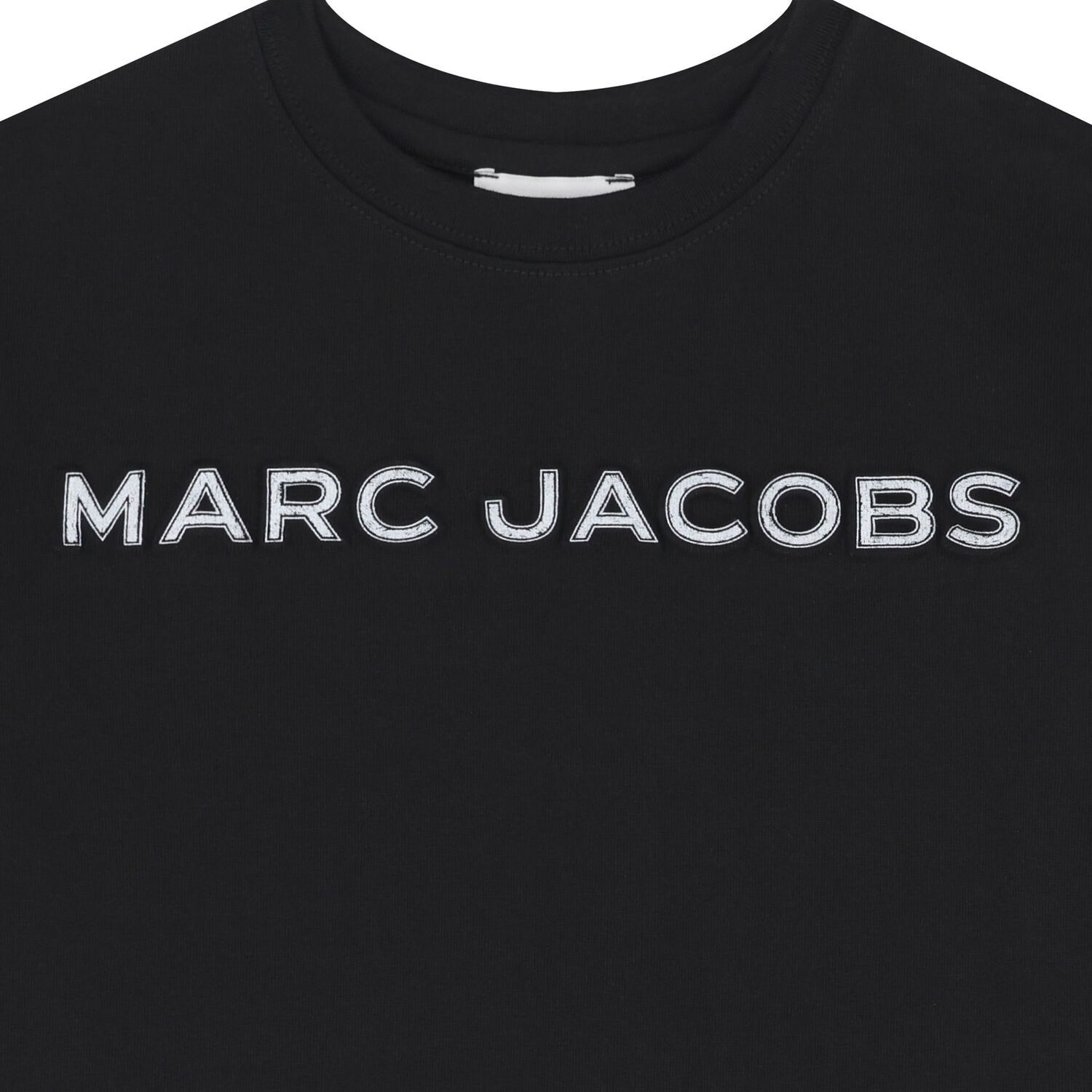 بلوزة سوداء بأكمام طويلة بشعار للأولاد, 1, hi-res