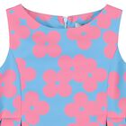 Girls Blue & Pink Floral Dress, 1, hi-res