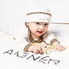 مريلة بالشعار باللون العاجي, 1, hi-res