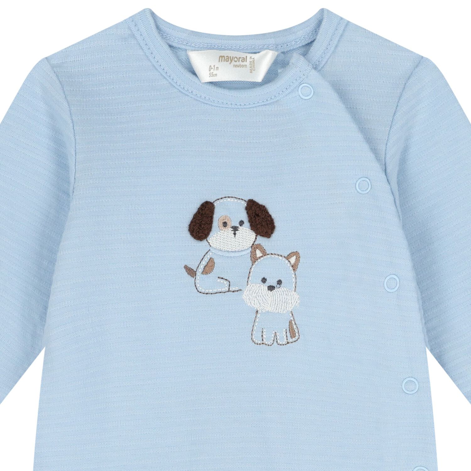 Baby Boys Blue Babygrow ( 2-Pack ), 1, hi-res