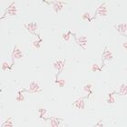 بطانية بنات قطن مطبعة باللون الابيض والوردى, 1, hi-res