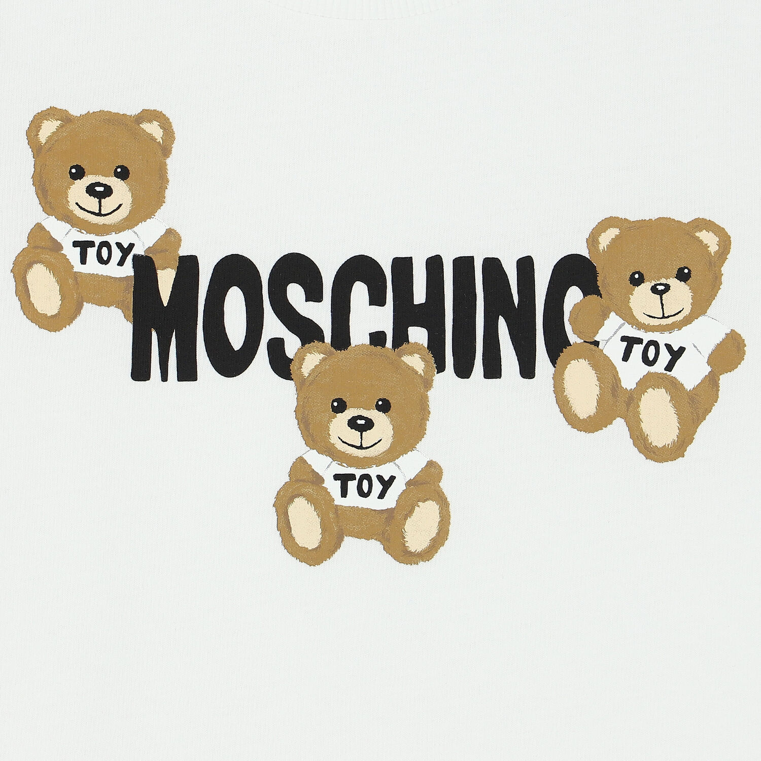 تيشيرت بشعار تيدي باللون الأبيض, 4, hi-res