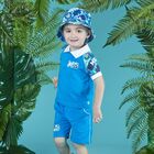 طقم شورت بولو باللون الأزرق للأولاد, 1, hi-res