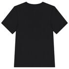 Boys Black Logo T-Shirt, 1, hi-res
