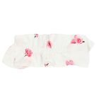 Girls White & Pink Rose Headband, 1, hi-res
