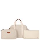 Baby Girls Beige Logo Changing Bag, 1, hi-res