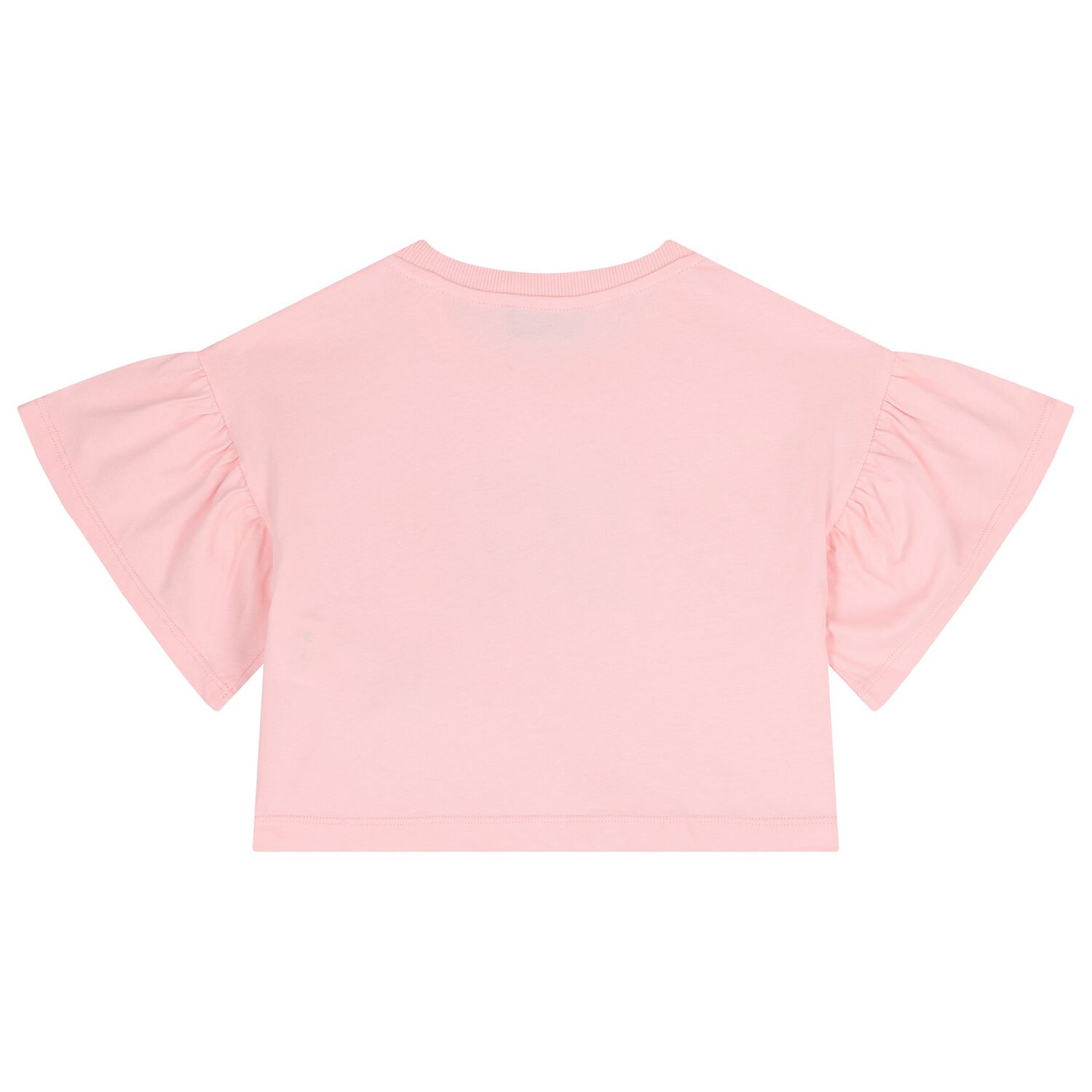 Girls Pink Teddy Bear Logo T-Shirt, 2, hi-res