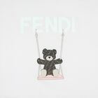 Baby Girls White & Pink Teddy Bear Logo Padded Blanket, 1, hi-res