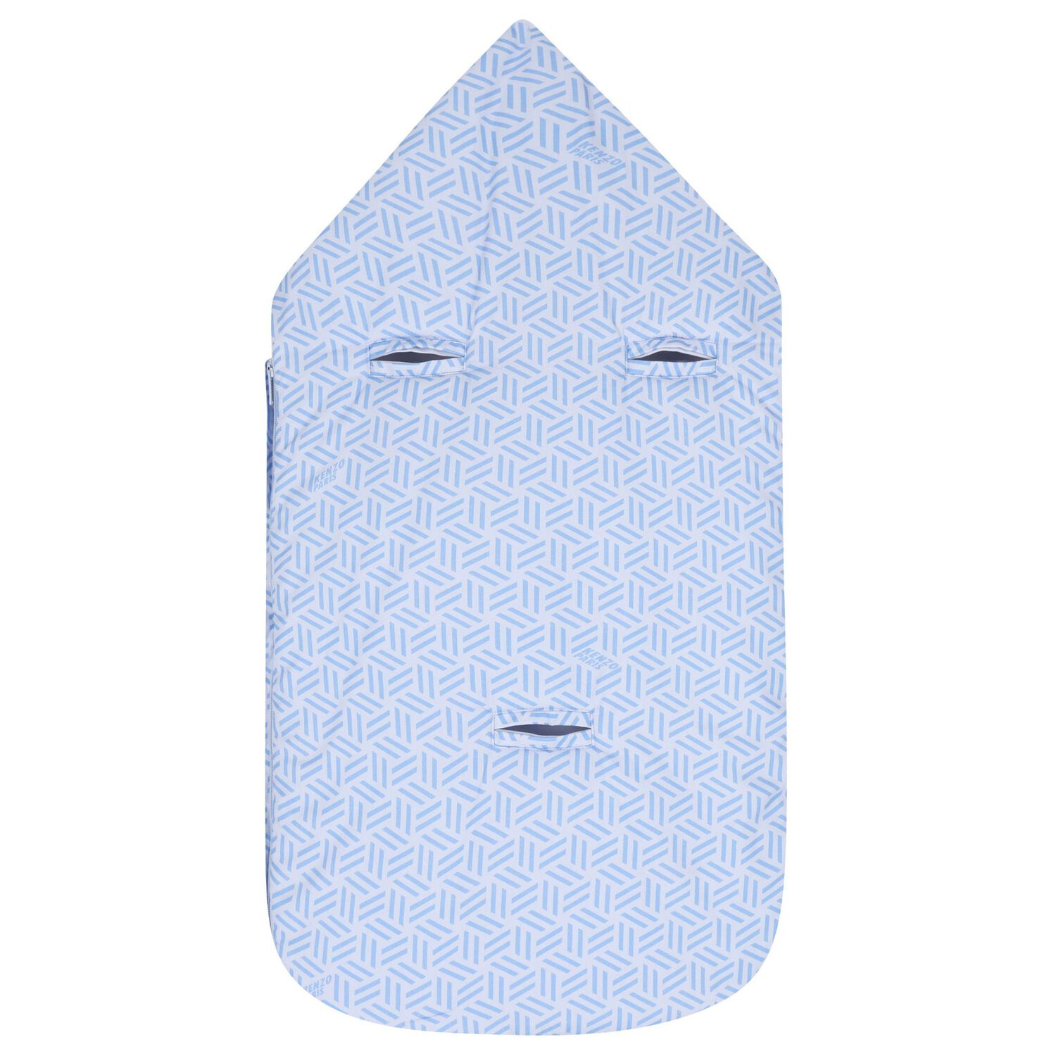 Baby Boys Blue Geometric Reversible Nest, 2, hi-res