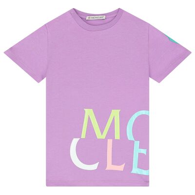 Younger Girls Purple Logo T-Shirt