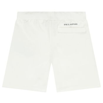 Boys White Logo Shorts