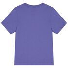 Boys Purple Logo T-Shirt, 4, hi-res